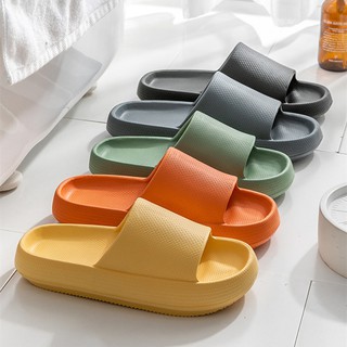 New Japanese 4.5cm thick-soled new 2021 soft slippers for men and women in summer bathroom non-slip bath sandals thick-soled household indoor slippers (1)