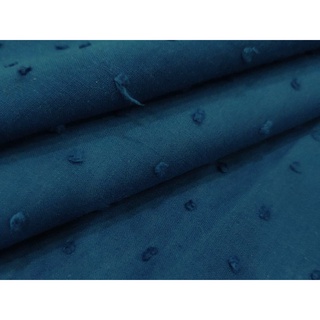 Crepe Pipoquinha Azul Petróleo 100% Algodão 50cm x 1,48mt. (1)