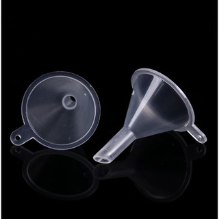 Mini Funil Plástico para Perfume - Aromaterapia - Laboratório - 10 unidades