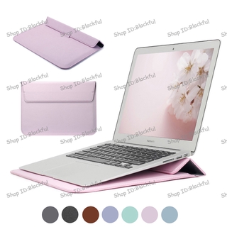 PU Leather Sleeve Protector Bag For Macbook Pro 14 Air 13 A2179 Pro 16 12 15 Laptop Case For Mi Air 13.3 for Huawei Stand Cover