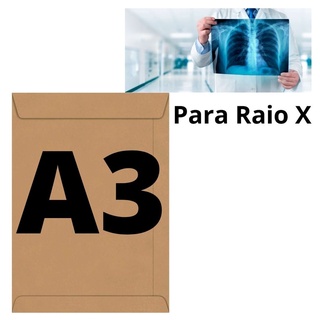 Envelope A3 Raio X Kraft Pardo 37 x 47 50 unidades para Documentos de Projetos Arquitetos Engenheiros e Designers