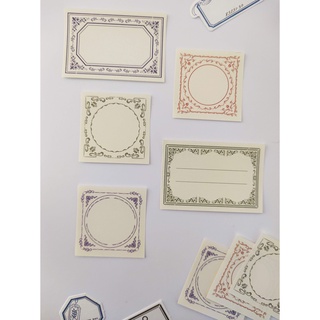 05 folhinhas mini em papel para decoração de scrapbook/bullet journal/planner