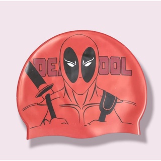 Touca de silicone para natação Kids infantil adulto menina menino mulher homem ( Dead Pool - Batman - Batman e Robin - Lanterna Verde - Homem Aranha - Capitão America - Super herois )