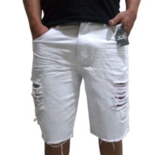 Bermuda Jeans Masculina Branca slim Reveillon/Ano Novo Lançamento Várias Cores