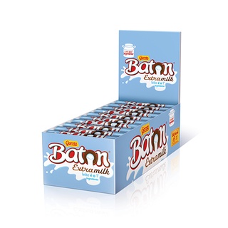Baton Chocolate Extramilk - Garoto - caixa com 30 unidades de 16 gr