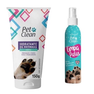 Kit Spray Limpa Patinhas + Hidratante de Patinhas Para Pets - Pet Clean