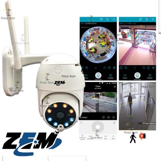 Camera Ip Wifi Segue Movimento Externa Varredura Automática 1080p HD Zem IPC360 (1)