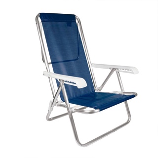 Cadeira Reclinável 8 Posições Mor Dóbravel Alumínio Reforçado Praia - MOR (1)