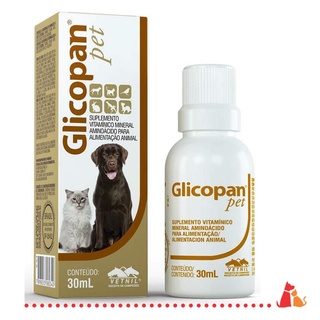 Suplemento Pet Glicopan Pet Vetnil para Gato 30ml