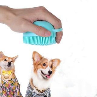 Banho de silicone corpo escova chuveiro purificador com gel distribuidor macio massageador chuveiro loofah escova 80ml cão shampoo grooming escovas