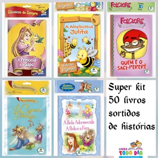 Super Kit de 50 livros sortidos de histórias-Todolivro