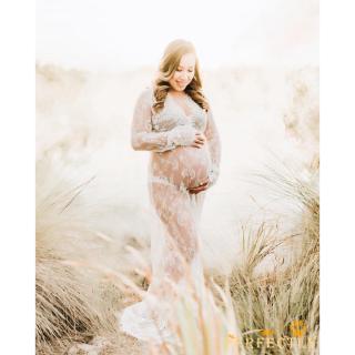 Vestido De Maternidade De Renda Para Ensaio Fotográfico (9)