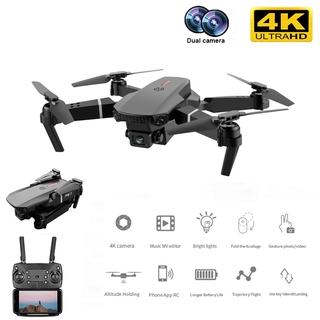 Mini Drone 4K HD Câmera dupla com Wifi FPV Drones de controle remoto dobrável portátil Rc Quadcopter Brinquedos de drones com câmera