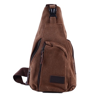 Man Chest Sling Crossbody Bag Canvas Messenger Casual Travel Chest Bag Back Pack Men's Shoulder Bag (7)