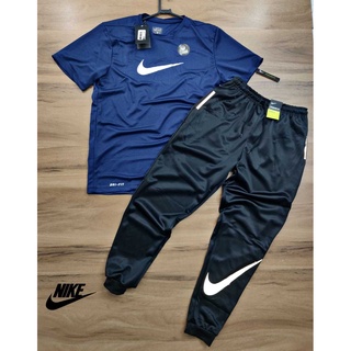 Conjunto Nike / Calça Refletiva + Camiseta Dri fit Masculina (6)
