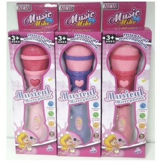 Brinquedo microfone infantil musical sai o som da voz de verdade