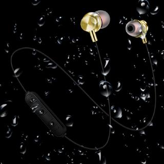 Fone de Ouvido Estéreo com Bluetooth Magnético Esportivo com Microfone HD sem Fio / Earbuds / Headset para Android/iOS (4)