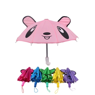 💍 MELODG Mini Padrões Animal Guarda-Chuvas Acessórios Da Boneca Artesanal Chuva Brinquedos Moda Infantil Presente Bonecas Sombrinha/Multicolor (4)