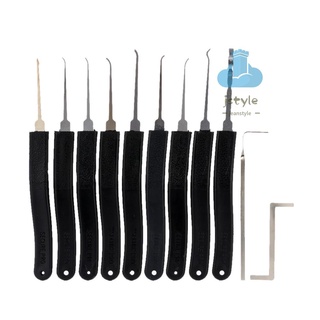9pcs Door Lock Pick Quick Opener Tools Set Professional Locksmith Tool with 2 Little Wrenches
