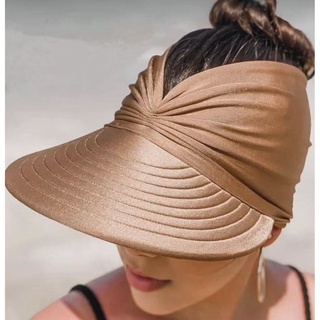 SQ Viseira Turbante Feminina Chapéu Proteção Solar Moda Praia (3)