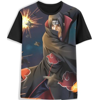 Camisa Camiseta 3d Full Personagem Itachi Uchiha Naruto