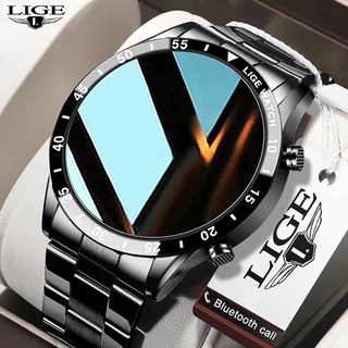 LIGE 2022 relógio inteligente masculino bluetooth chamada IP67 relógio esportivo à prova d'água para android ios