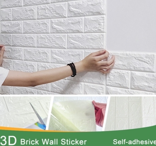 Easy to use In stock, shipped today Factory direct sales Popular in Europe and America in 2021 New 2021 Kaguyahime Self-Adhesive 3D Wall Stickers Waterproof DIY Foam Brick Wall Paper TV Backdrop Decor Marble Wallpaper Colorful Brick