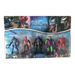 4 Bonecos Coleção Agent Anti Venom Lindos Modelos Spider-man