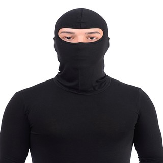 Balaclava Touca Ninja Capuz para Motoqueiro Militar Tática Máscara com gola