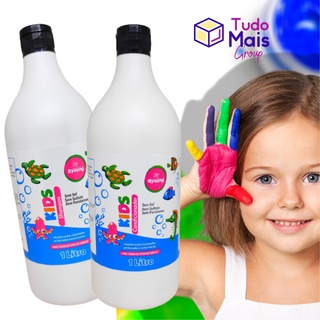 Kit Shampoo e Condicionador Kids 2x1L Byoung Infantil Sem SAL, Sem Sulfato, Sem Parabenos Para Todos os Tipos de Cabelos