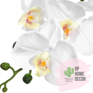 Planta Galho flor Orquídea branca artificial para arranjos e decoração da sua casa mesa de jantar centro de mesa/ casamento/ noivado/ noiva (4)