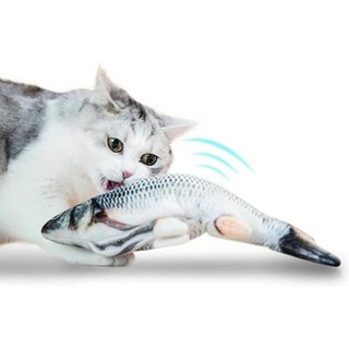 30 Cm Eletrônico Brinquedo Do Gato Do Animal De Estimação Usb De Carregamento Simulação Peixe Brinquedos Para O Cão Gato (2)