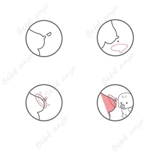 2 peças de protetor de mamilo de silicone / protetor de mamilo da mãe em amamentação / amamentação (7)