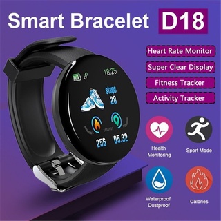 Com Freqüência Cardíaca Relógio Inteligente Smartband D18 Atividade Rastreador De Fitness Multifunções Pressão Arterial (3)