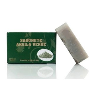 Sabonete Argila Verde Anti Séptico Barra Tropical - 90g - Glicerinado - Sabão