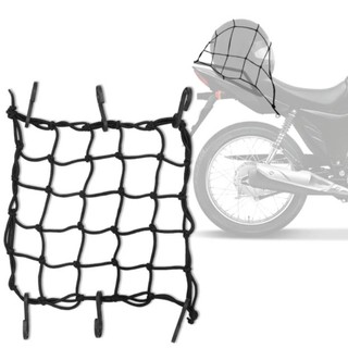 Rede elástica para capacete universal moto aranha corda tela bagageiro 35x35 1 linha