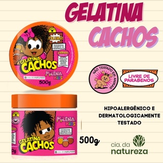 Gelatina De Cachos Infantil Milena Turma Da Monica Kids Para Cabelos Cacheados Crespos E Crespissimos Cia Da Natureza 500G