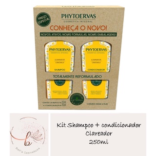 Kit Iluminador Phytoervas (Shampoo 250ml + Condicionador 250ml) Camomila