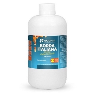 Borda Italiana - Efeito Emborrachado para Cinto - Novax 450 ml - Branco, Preto, Caramelo, Amarelo, Azul, Vermelho, Marrom e Café