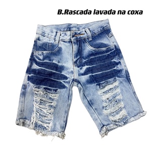 Bermuda Jeans rascada Infantil casual TOP