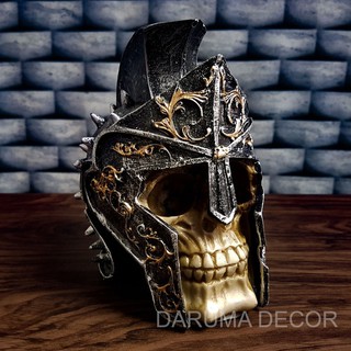 Cranio Caveira Gladiador Enfeite Para Halloween Decoração