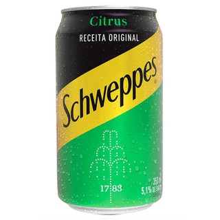 kit 4 Refrigerante Schweppes citrus lata receita original 350 ml