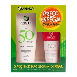 Kit Anasol Protetor Solar Facial + Corporal FPS 50