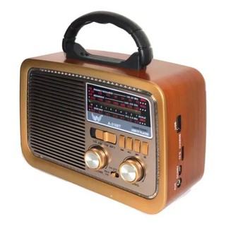 Caixa Som Antiga Radio Portátil Retro Bluetooth Am Fm Sd Usb (2)