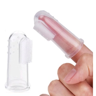 Escova De Dente Massageadora De Dedo Para Bebês Silicone