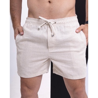 Shorts masculino mauricinho em Linho