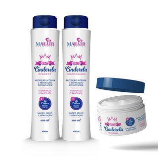 Kit Capilar Efeito Cinderela Mahair Cosmetics com 3 Produtos (1)