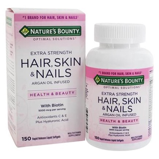 Vitamina Cabelo, Pele e Unhas - Hair, Skin, Nails - Nature's Bounty Importado 150 Softgels