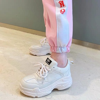 Novo Tênis Branco Mulheres Moda Fundo Grosso Plataforma Das Sapatilhas Primavera Outono Sapatos Mulher Casuais Zapatos De