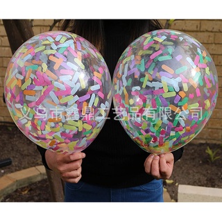 Novo Produto 12 Polegada Rodada Doces Balão De Látex Cor macaron Confete Lantejoula Aniversário Decoração Do Partido